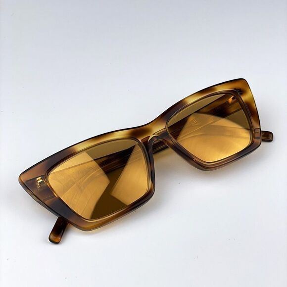 NEW Saint Laurent SL276 MICA 022 Havana Yellow Cat Eye Women Sunglasses main image 12